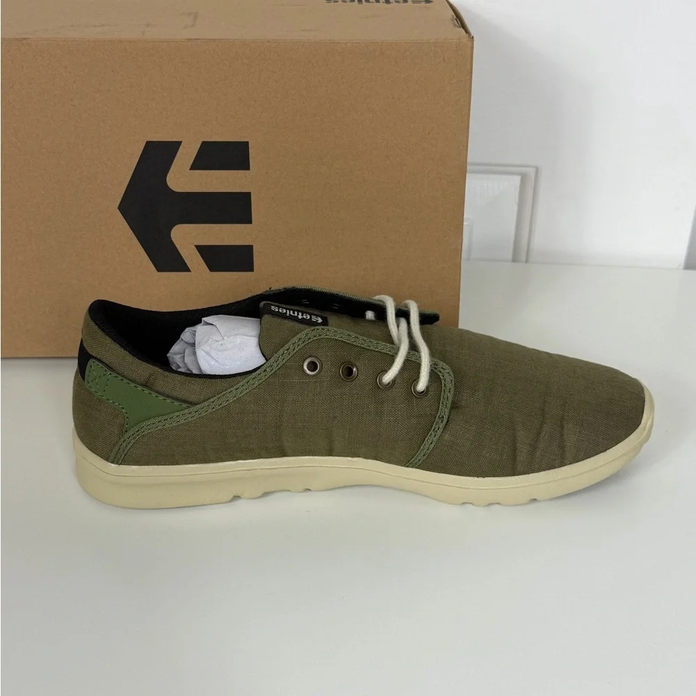 Etnies Scout Skate Men’s Size 10 Olive Tan Gum Sneakers‎ Casual Shoes NIB